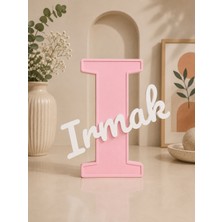 I Harfi Kişiye Özel Isim Dekoru 3D Baskı Bebek ve Çocuk Odası Modern Dekoratif Isimlik Masa Üstü Süsü