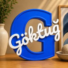 G Harfi Kişiye Özel Dekoratif Isimlik 3D Baskı Bebek ve Çocuk Odası Harf Isim Yazısı Masa Üstü Özel Tasarım
