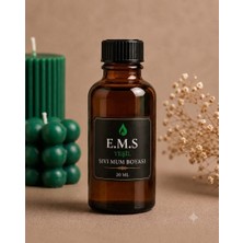 E.M.S 20 ML YEŞİL SIVI MUM BOYASI LİKİT PİGMENT HOBİ VE MUM BOYASI.