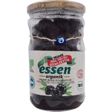 Essen Organik Yağlı Sele Siyah Zeytin 660 cc (390 gr) Cam Kavanozda Organik Lezzet