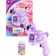 Ziventa Flamingo Baloncuk Tabancası Otomatik Bubble Gun Baloncuk Makinesi 1 Adet Solüsyonlu 3+ Yaş Çocuk Oyuncağı Kabarcık