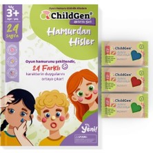 ChildGen Hamurdan Hisler Oyun Hamuru Aktivite Dergisi ve 3x50 Gr Doğal Oyun Hamuru