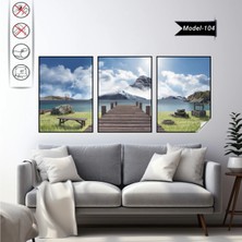 Akıllı Kağıt Statik Tutunma Özellikli Tablo - Poster Manzara (Model- 104)