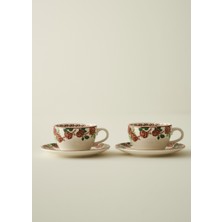 Bella Maison Rose 2'li Porselen Çay Fincanı Seti (270 Cc)