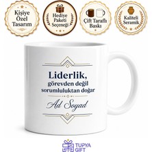 Tupya Gift Isme Özel Müdür Yardımcısı Yazılı Kupa Bardak Hediye Özel Tasarım