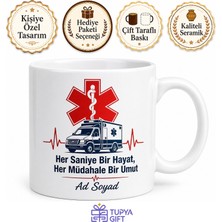 Tupya Gift Paramedik Acil Servis Ambulans Sireni Ilk Müdahale Kupa Bardak Hediye