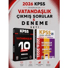 Anla Kazan Yayınları Yargı 2026 Kpss Tarih-Coğrafya-Vatandaşlık Çıkmış Sorular & Kpss Vatandaşlık 10 Deneme Evp Akademi Seti