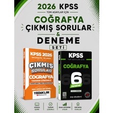 Anla Kazan Yayınları Yediiklim 2026 Kpss Coğrafya Çıkmış Sorular & Kpss Coğrafya 6 Deneme Evp Akademi Seti