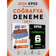 Anla Kazan Yayınları Yediiklim 2026 Kpss Coğrafya 20 Deneme & Kpss Coğrafya 6 Deneme Evp Akademi Seti
