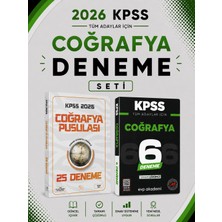 Anla Kazan Yayınları Cba Yayınları 2026 Kpss Coğrafya 25 Deneme & Kpss Coğrafya 6 Deneme Evp Akademi Seti
