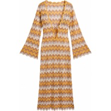 Eclectic Çok Renkli Kadın V Yaka Regular Fit Elbise P-0218107