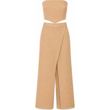 Eclectic Turuncu Kadın Regular Fit Çizgili Alt - Üst Takım P-0282125