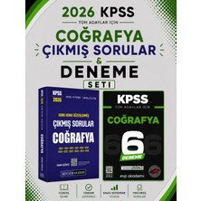 Anla Kazan Yayınları Pegem 2026 Kpss Coğrafya Çıkmış Sorular & Kpss Coğrafya 6 Deneme Evp Akademi Seti