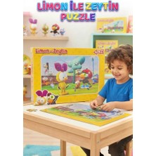 Farbu Oyuncak Limon ile Zeytin Maceraları: 35 Parçalı Eğitici Puzzle Sevilen Karakterler Ile  Eğlenceli Zeka Oyunu