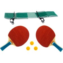 Table Tennis Masa Tenisi Seti Pinpon Seti 2 Raket 3 Top File Demir Ağ Takma Aparatları Tam Set Takım