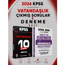 Anla Kazan Yayınları Yediiklim 2026 Kpss Vatandaşlık Çıkmış Sorular & Kpss Vatandaşlık 10 Deneme Evp Akademi Seti