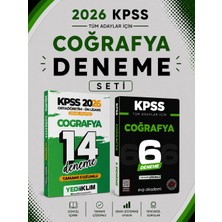 Anla Kazan Yayınları Yediiklim 2026 Kpss Coğrafya 14 Deneme & Kpss Coğrafya 6 Deneme Evp Akademi Seti