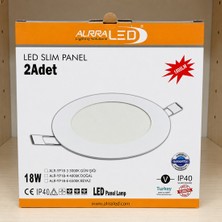 Alpra Led Alrra LED Slım Panel 2 Adet 18W 1800LM IP40