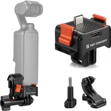 K&F Concept Osmo Pocket 3 / 4 Osmo Pocket 4 Için Şarj Soketli Stand (Type-C)