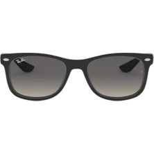 Ray-Ban RJ9052S 100/11 Çocuk Güneş Gözlüğü Siyah Kemik Çerçeve Erkek Çocuk için Degrade Füme Cam