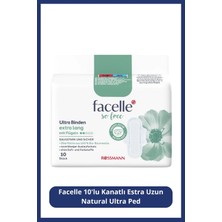 Facelle 10'lu Kanatlı Estra Uzun Natural Ultra Ped