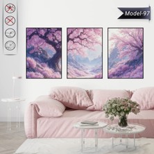 Akıllı Kağıt Statik Tutunma Özellikli Tablo - Poster Manzara (Model-97)