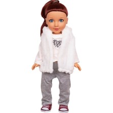 Hak-İş Oyuncak 45 cm Büyük Boy Elbiseli Fatma Et Bebek