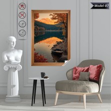Akıllı Kağıt Statik Tutunma Özellikli Tablo - Poster Manzara (Model-87)