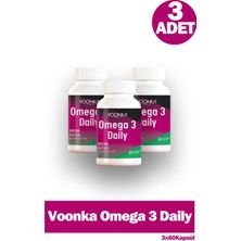 Voonka Omega 3 Daily 60 Yumuşak Kapsül 3 Adet