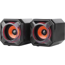 Vorex Trio S5 USB Multimedia Hoparlör 10W 2.5 Inç 3.5mm Stereo Pc Laptop Masaüstü