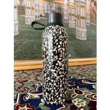 Mahra Rawdah Gift Motifli Paslanmaz Çelik Matara / Sızdırmaz Kapaklı Termos 500 ml