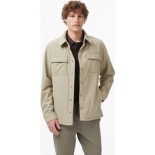 Nautica Erkek Bej Regular Fit Su Geçirmez Ceket