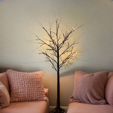SD Works 1.2 Metre 64 Led'li Huş Ağacı Kahverengi LED Işıklı Ağaç Lambader 120CM Birch Tree Light Brown