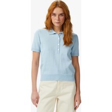 Nautica Kadın Mavi Regular Fit Triko Polo Yaka T-Shirt