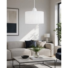 Lüx Form Avize Dekoratif Sarkıt Avize 25 cm Salon, Mutfak, Balkon, Yatak Odası Için Modern Aydınlatma - Beyaz