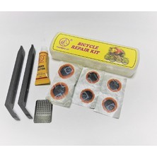 KNT Hasgül Thumps Up Lastik Levyeli Yama Seti 2 ADET Levye 6 ADET Yama ve 5 ml Yapıştırıcı İçerir