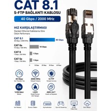 Digitus Cat 8.1 Ultra Hızlı Ethernet Kablo – 5 Metre S/ftp (40GBPS / 2000 Mhz)