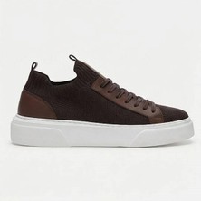 Daytex 1111-1 Erkek Full Triko Neolit Taban Sneaker Kahve
