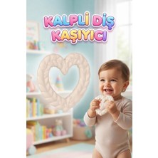 Farbu Oyuncak Kalp Şekilli Esnek Bpa Içermeyen Kabartılı Pastel Renkli Oyuncak Bebek Diş Kaşıyıcısı