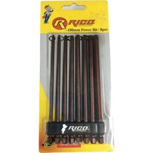 Rico Torx Bits Set 8 Parça Çok Uzun 150Mm Metal Uyumlu Yüksek Dayanıklılık