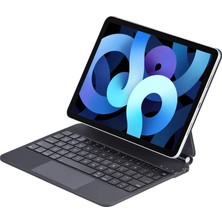 Fırsatkolik Newface Apple iPad Pro 11 (2022) Kılıf X7 Magic Manyetik Klavyeli Tablet Kılıfı - Siyah