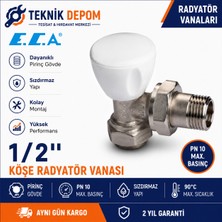 ECA 1/2"köşe Radyatör Vanası