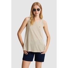 U.s. Polo Assn. Kadın Açık Haki Tişört Basic 50323548-VR183