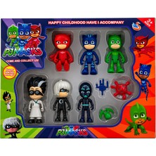 Pj Masks 6li Figür ve Aksesuar Oyun Seti | Kahramanlar ve Kötü Karakterler