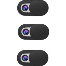 WK Webcam Kamera Koruyucu Kapatıcı 3'lü - Siyah Boyutu ile Estetik Tasarım