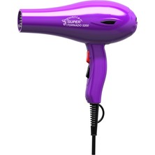 Hector Super Tornado 5200 2400W Fön Makinesi Mor 3 Kademe Isı ve 2 Kademe Hız Ayarı ile Profesyonel Kullanım