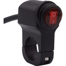 Knmaster Motosiklet Gidon Tipi Körüklü Aç Kapa Butonu ABS Malzemeden Suya Dayanıklı 22mm İç Çap