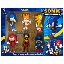 Mars Kırtasiye ve Oyuncak Sonic Temalı 6'lı Figür Oyun Seti Koleksiyon Paketi
