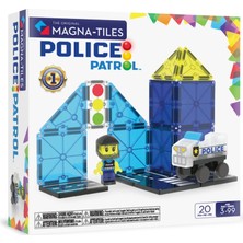 MAGNA-TILES® - Police Patrol Manyetik Bloklar - 20 Parça