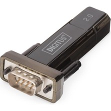 Digitus Dıgıtus USB Seri Adaptör - RS232 Dönüştürücü - USB 2.0 Tip A - Dsub 9m - Ftdı FT232RL Çip Seti - 80